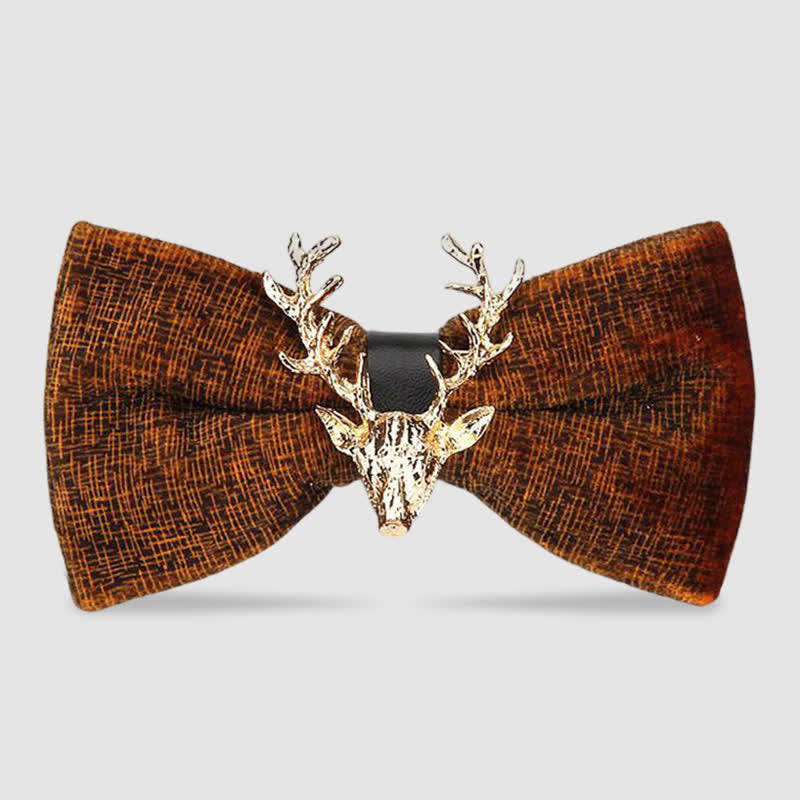 Papillon in velluto con testa di renna da uomo - La mania del Perù - image 22