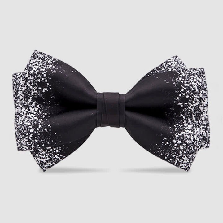 Papillon da uomo nero bianco Resplendent Night Sky