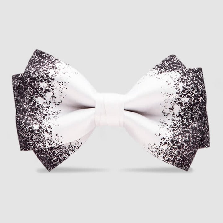 Papillon da uomo nero bianco Resplendent Night Sky - Bianco - Doppio strato - image 6