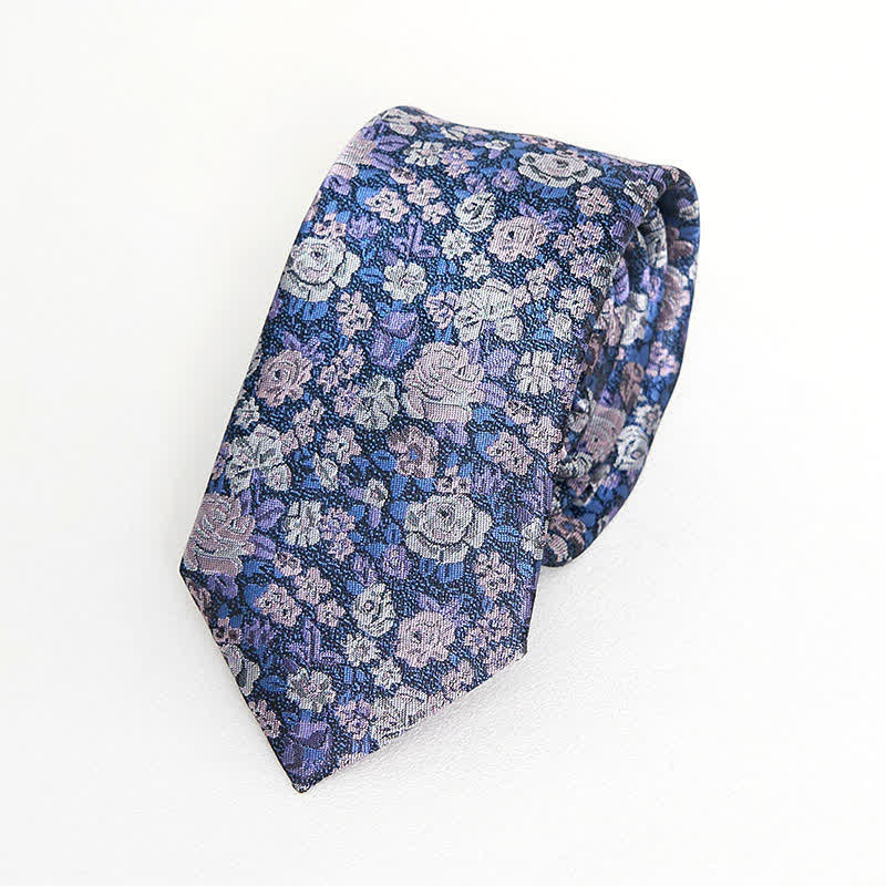 Cravatta floreale originale da uomo SteelBlue