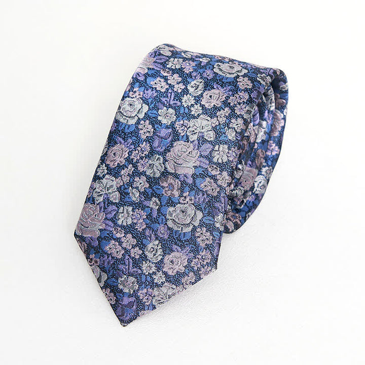 Cravatta floreale originale da uomo SteelBlue