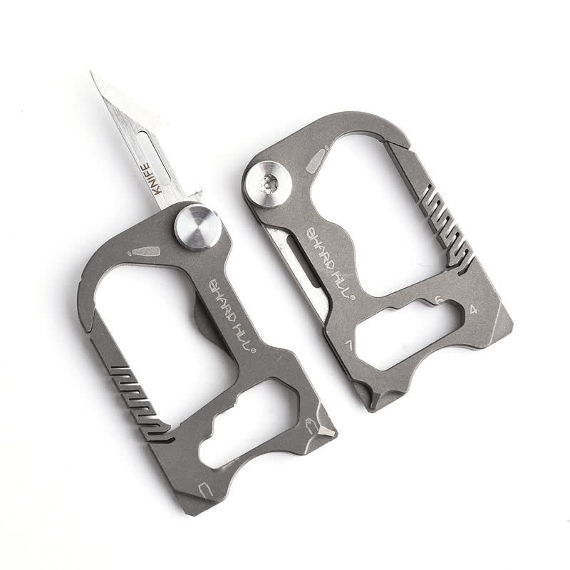 Portachiavi mini coltello pieghevole multifunzionale 6 in 1
