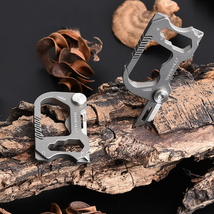 Portachiavi mini coltello pieghevole multifunzionale 6 in 1