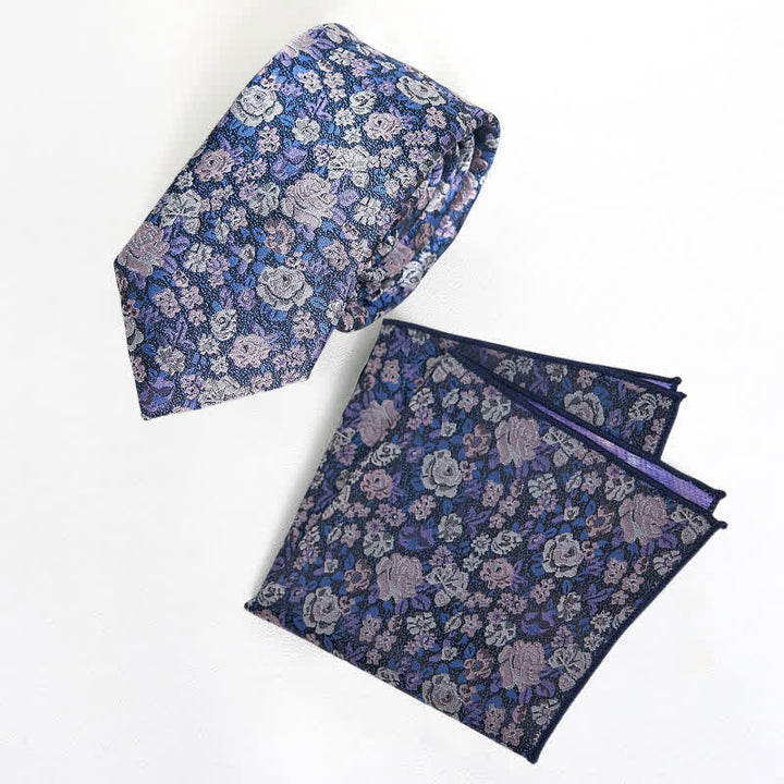 Cravatta floreale originale da uomo SteelBlue