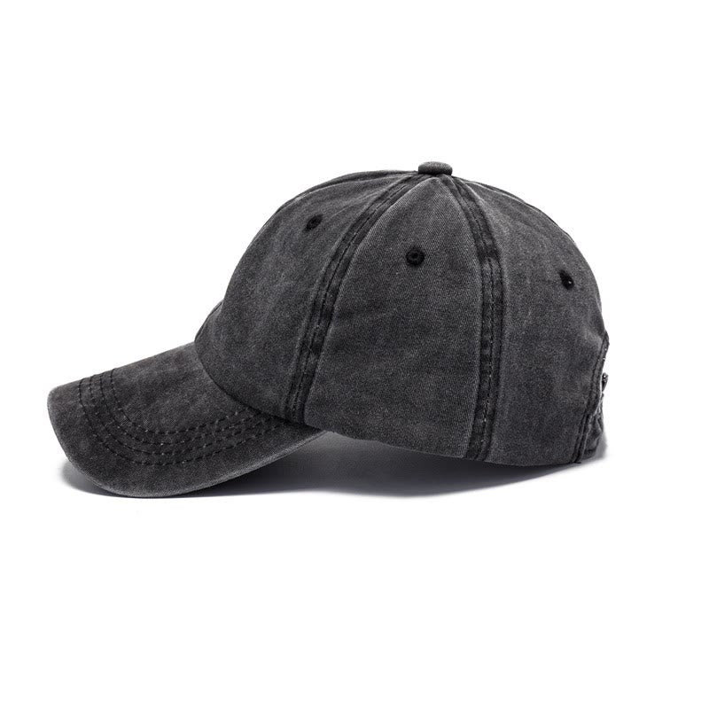 Cappellino da baseball regolabile con stampa di testo personalizzata