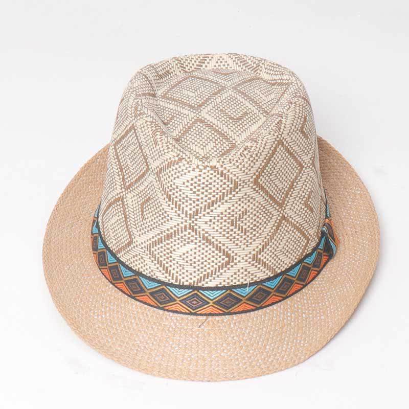 Cappello estivo da uomo in stile etnico intrecciato da streetwear - image 3