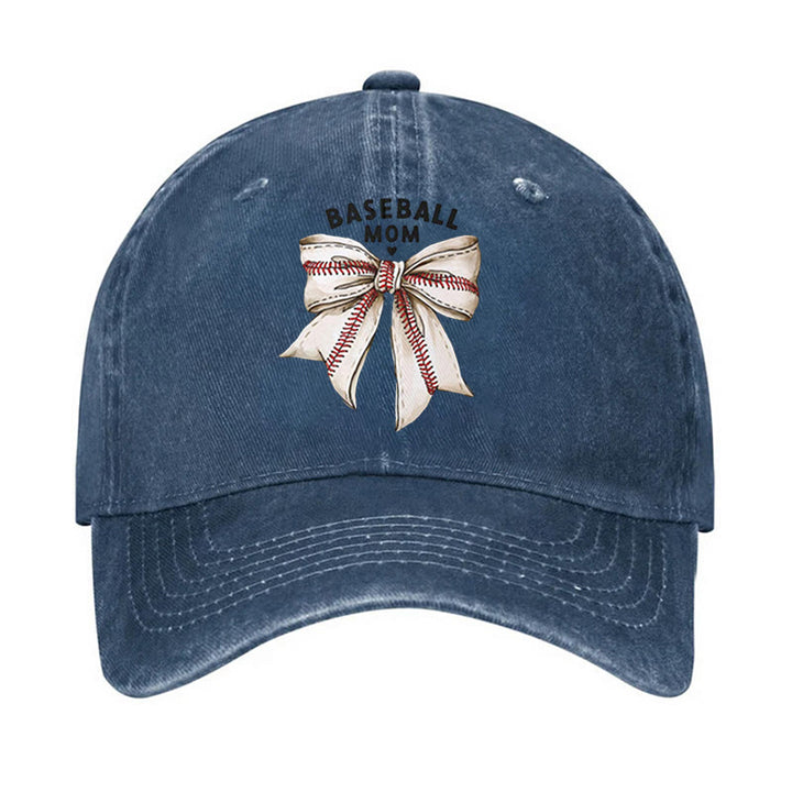 Cappellino da baseball regolabile con fiocco da mamma