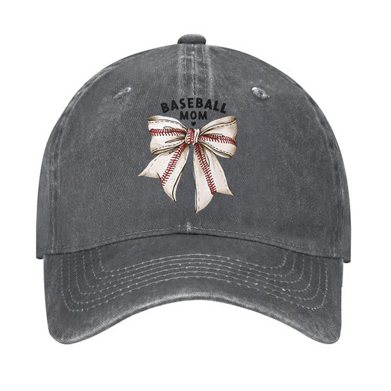 Cappellino da baseball regolabile con fiocco da mamma