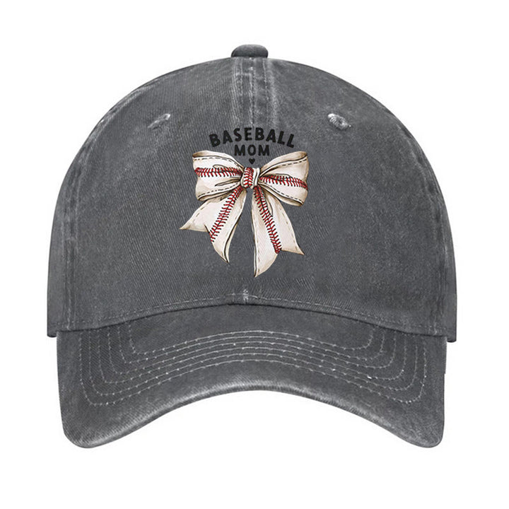 Cappellino da baseball regolabile con fiocco da mamma