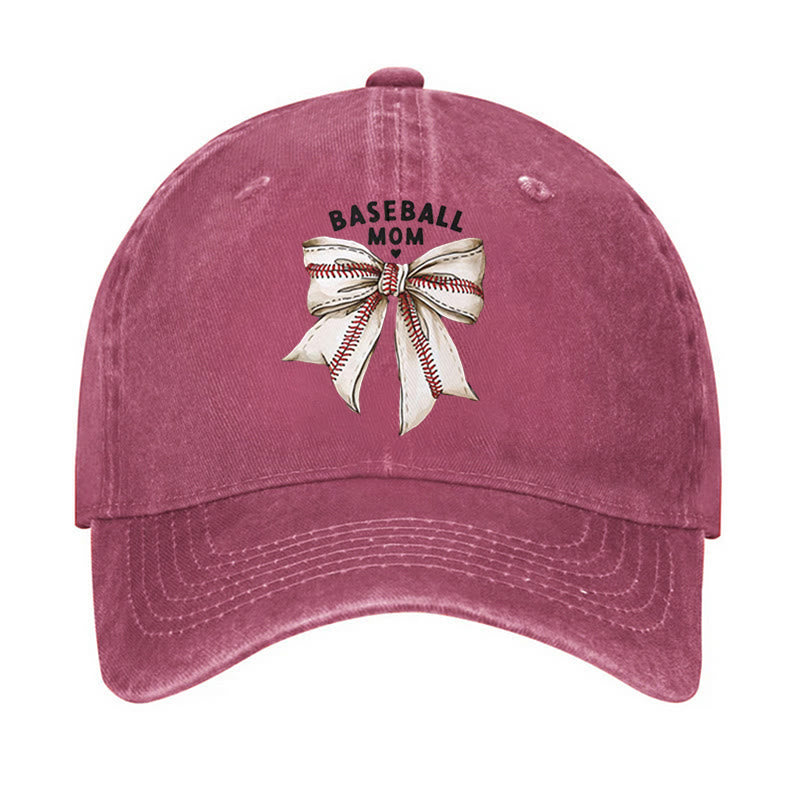 Cappellino da baseball regolabile con fiocco da mamma