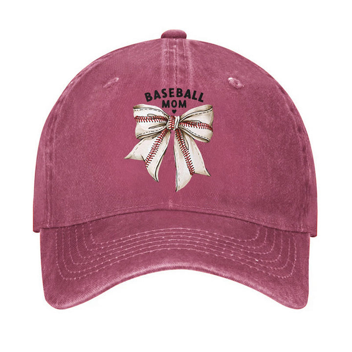 Cappellino da baseball regolabile con fiocco da mamma