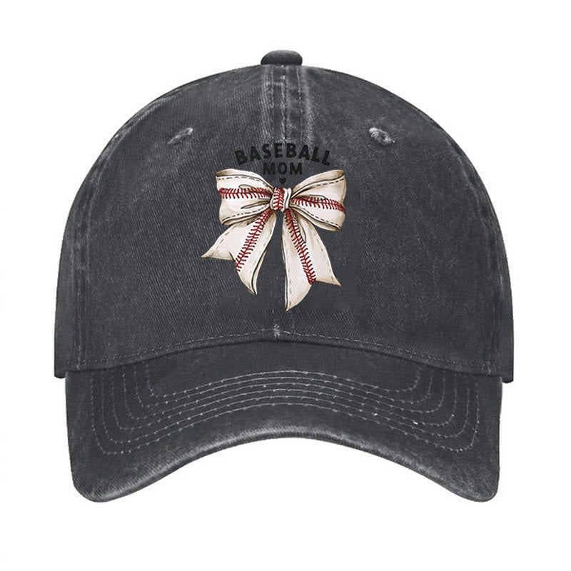 Cappellino da baseball regolabile con fiocco da mamma