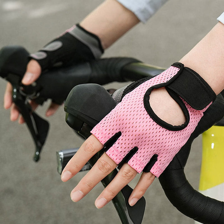 Guanti da palestra senza dita traspiranti e leggeri per ciclismo e sollevamento pesi