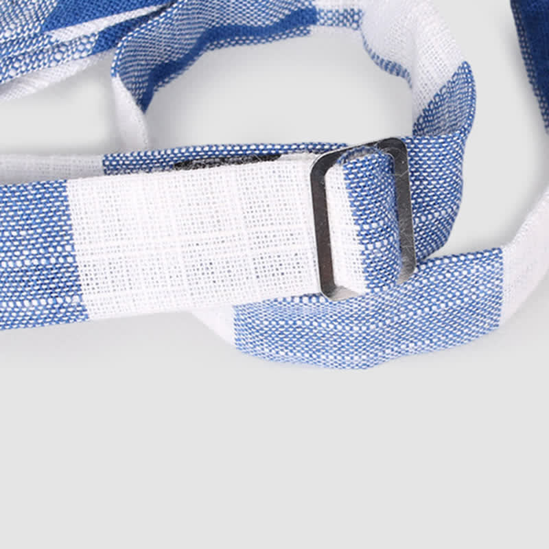 Papillon casual classico a righe in cotone a quadri da uomo