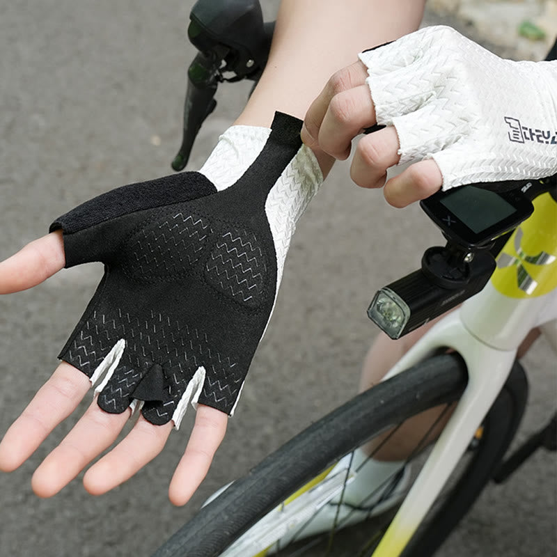 Guanti senza dita traspiranti antiscivolo per lo sport all'aria aperta