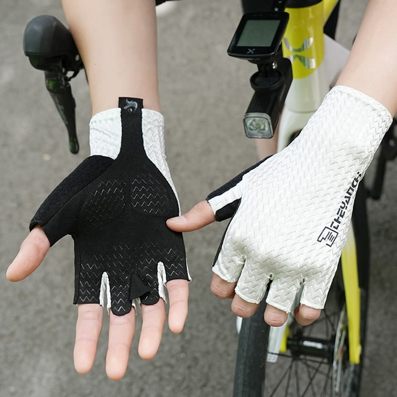 Guanti senza dita traspiranti antiscivolo per lo sport all'aria aperta