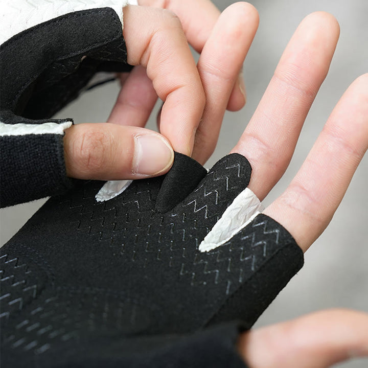 Guanti senza dita traspiranti antiscivolo per lo sport all'aria aperta