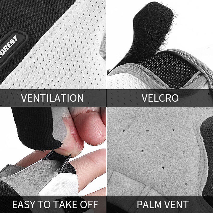 Guanti da ciclismo unisex antiscivolo a mezze dita - image 8
