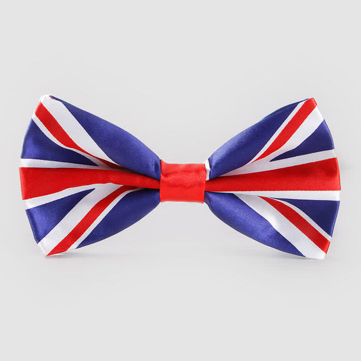 Cravatta a farfalla da uomo con bandiera britannica e motivo patriottico - Papillon - image 0