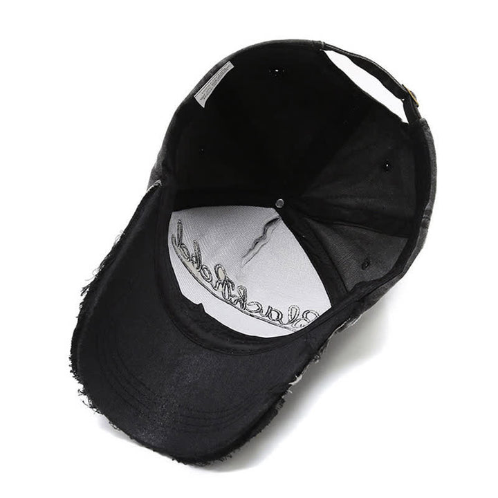 Cappellino da baseball con testa di toro Longhorn ricamata con lettere