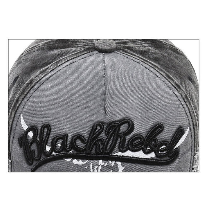 Cappellino da baseball con testa di toro Longhorn ricamata con lettere