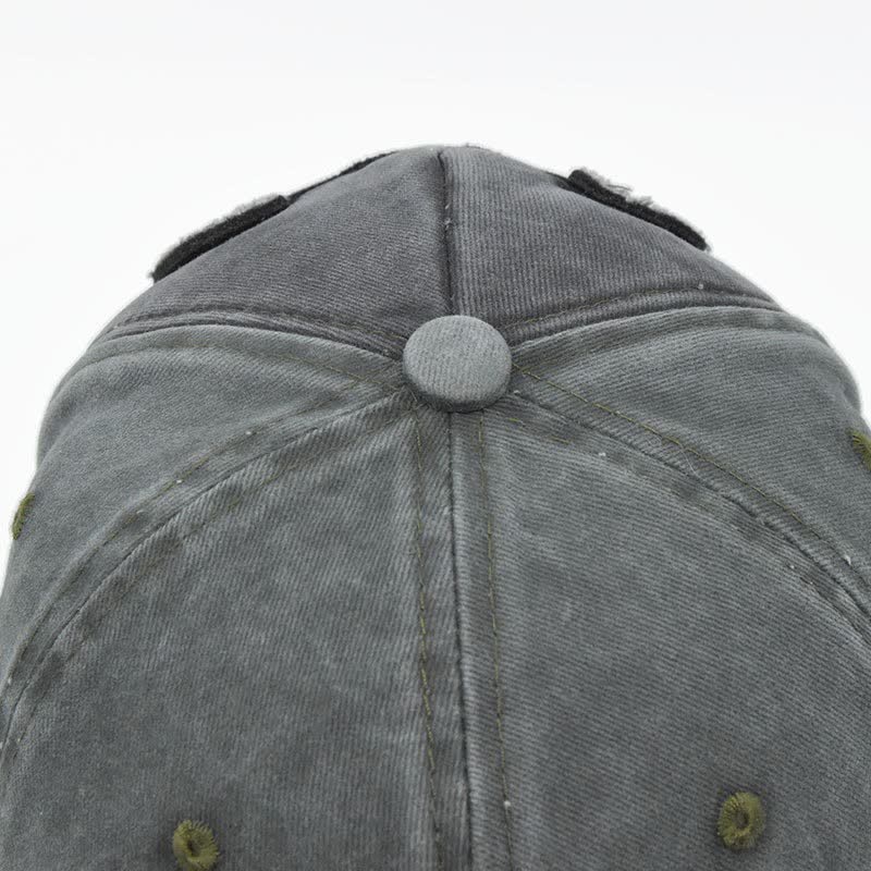 Cappellino da baseball vintage street style con ricamo a forma di toro - image 7