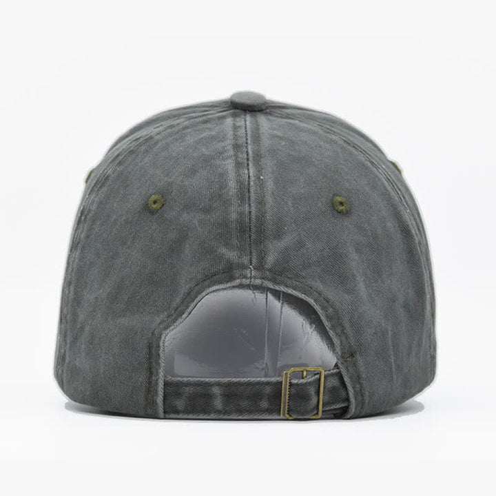 Cappellino da baseball vintage street style con ricamo a forma di toro - image 5