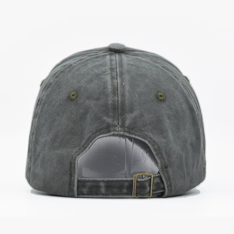 Cappellino da baseball vintage street style con ricamo a forma di toro