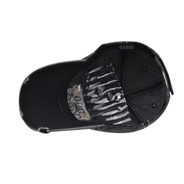Cappellino da baseball lavato ricamato "Dog Vibes Only"