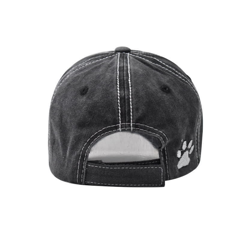 Cappellino da baseball lavato ricamato "Dog Vibes Only"
