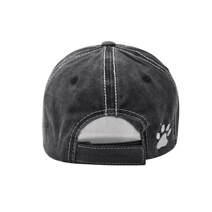 Cappellino da baseball lavato ricamato "Dog Vibes Only"