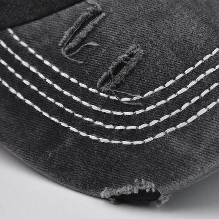 Cappellino da baseball lavato ricamato "Dog Vibes Only"