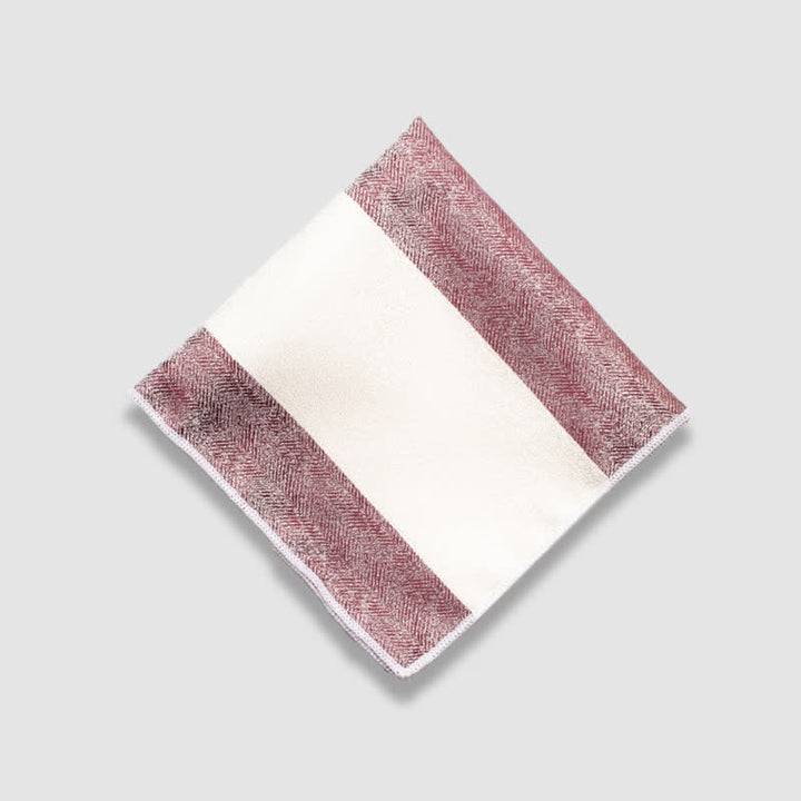 Fazzoletto da taschino a righe spesse con colori a contrasto da uomo