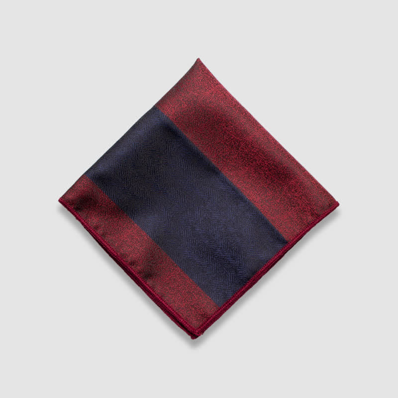 Fazzoletto da taschino a righe spesse con colori a contrasto da uomo