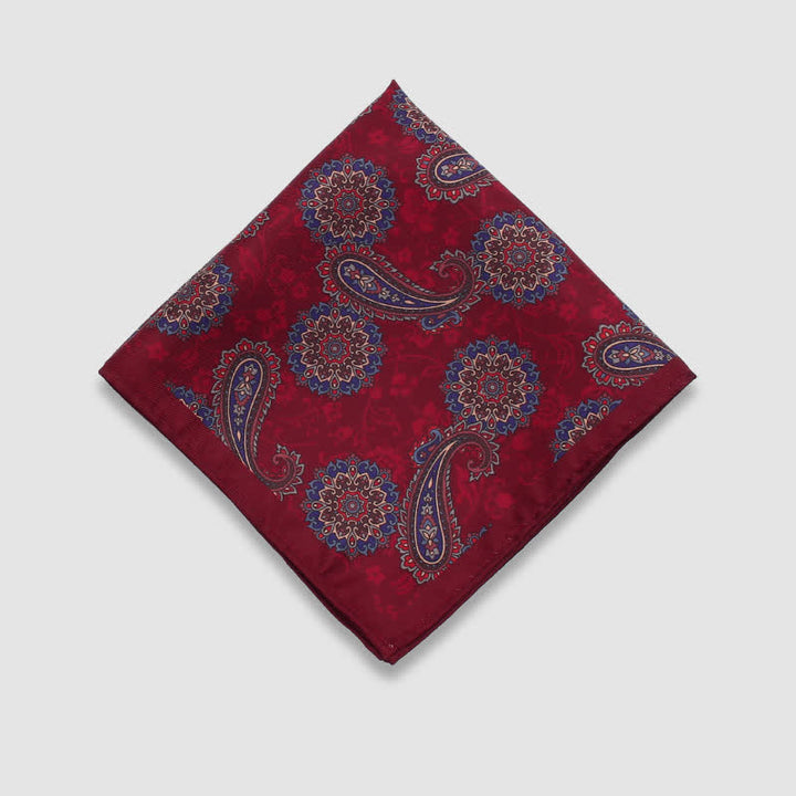 Fazzoletto da taschino da uomo con motivo Paisley Dots Vintage