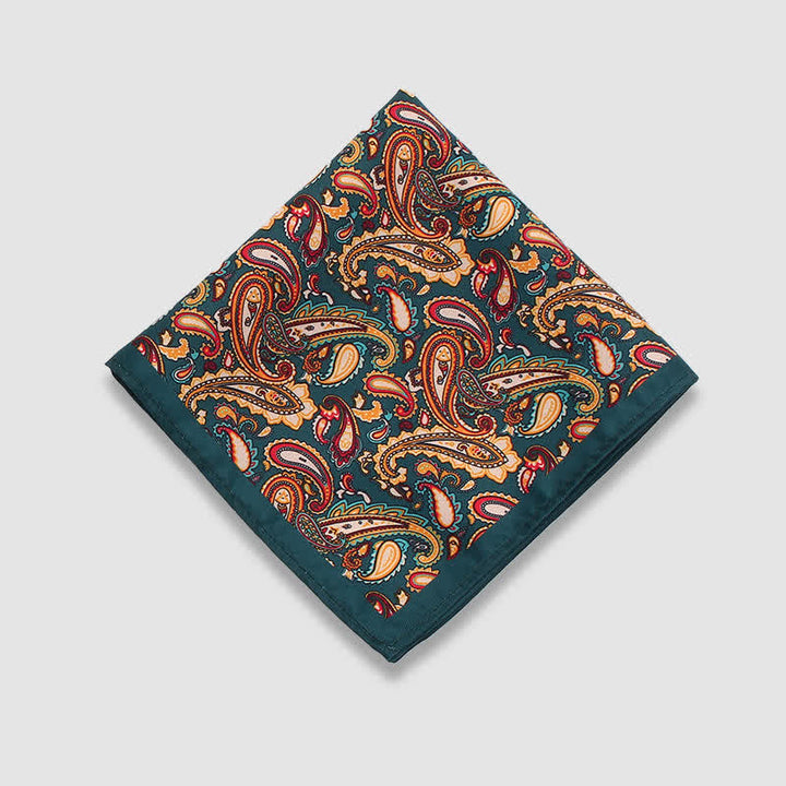 Fazzoletto da taschino da uomo con motivo Paisley Dots Vintage
