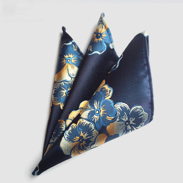 Fazzoletto da taschino da uomo con fiori Paisley colorati