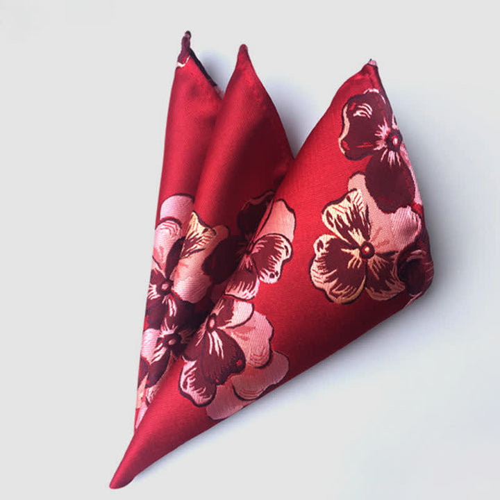Fazzoletto da taschino da uomo con fiori Paisley colorati