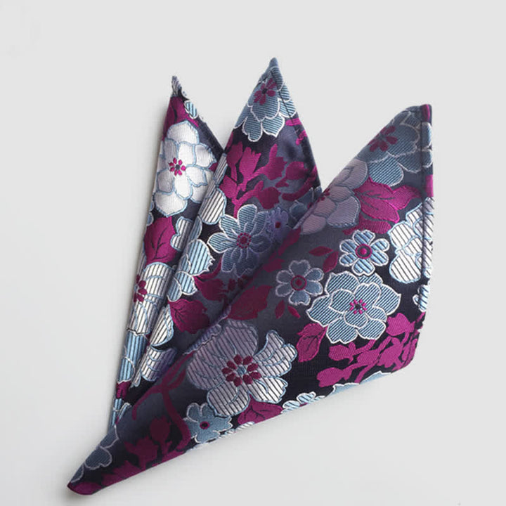Fazzoletto da taschino da uomo con fiori Paisley colorati