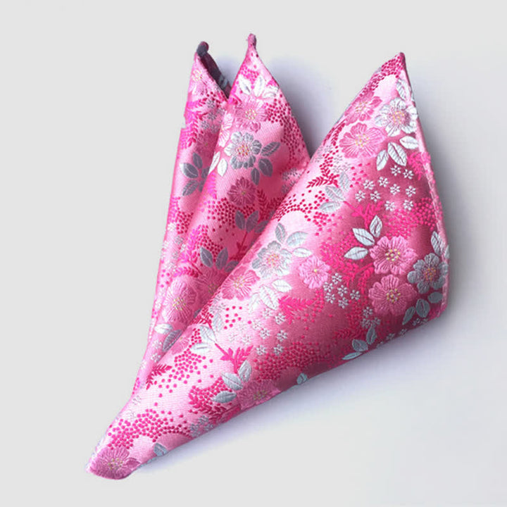 Fazzoletto da taschino da uomo con fiori Paisley colorati