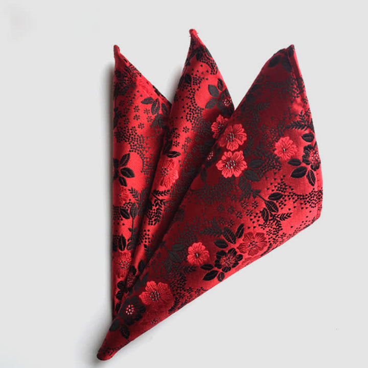 Fazzoletto da taschino da uomo con fiori Paisley colorati