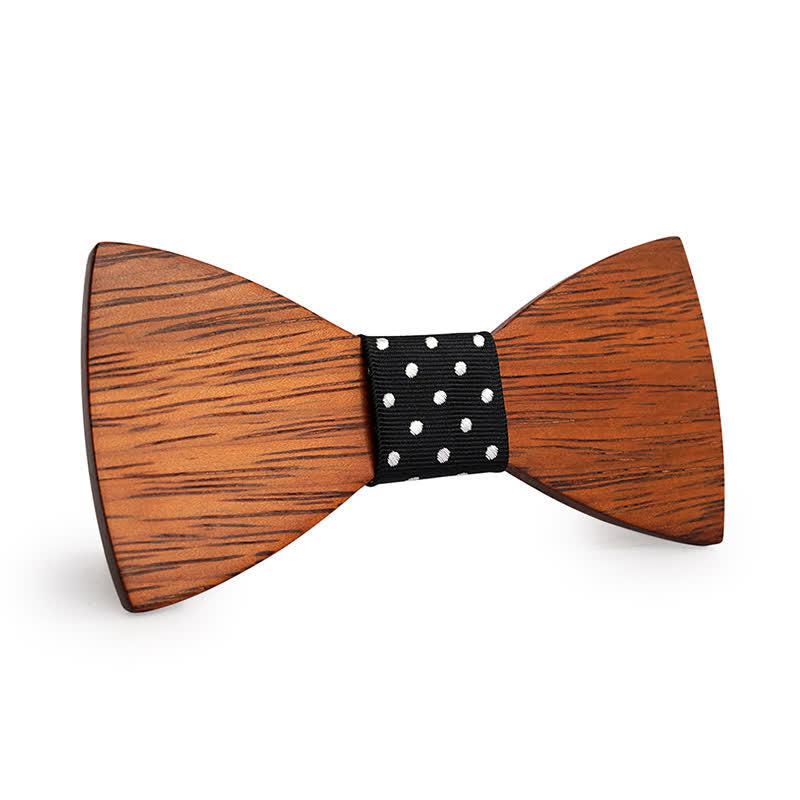 Papillon in legno di bambù fatto a mano da uomo