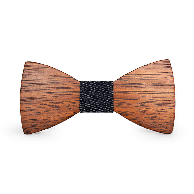 Papillon in legno di bambù fatto a mano da uomo