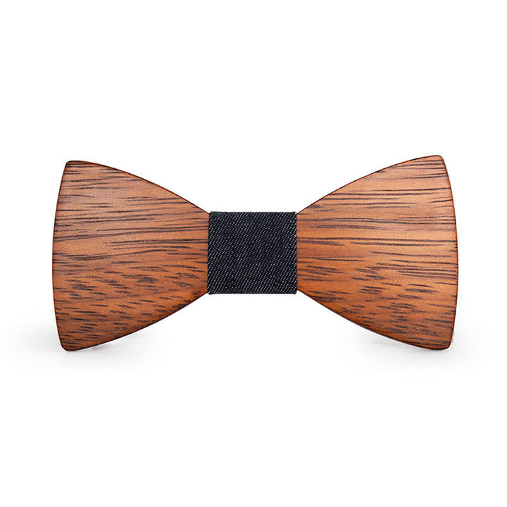 Papillon in legno di bambù fatto a mano da uomo