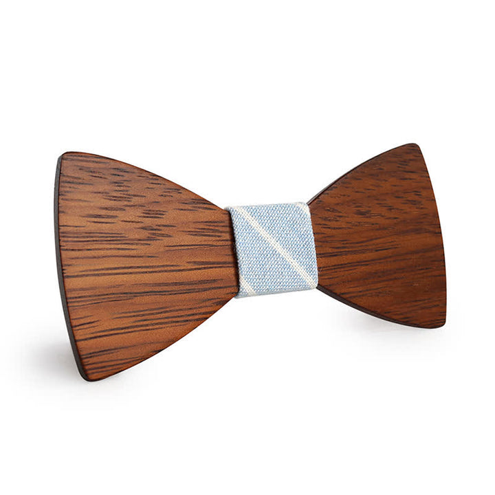 Papillon in legno di bambù fatto a mano da uomo