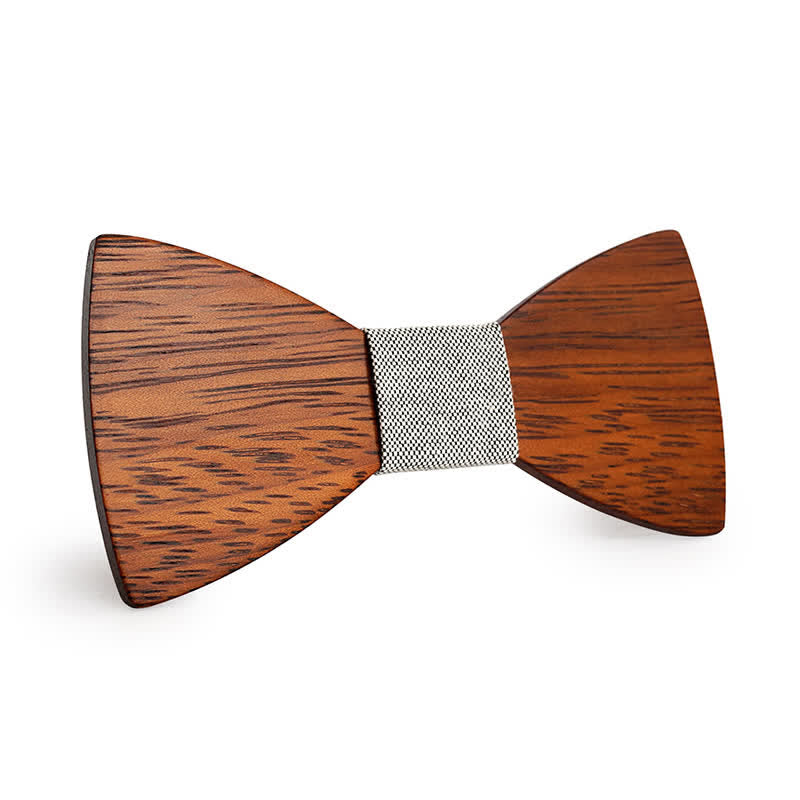Papillon in legno di bambù fatto a mano da uomo