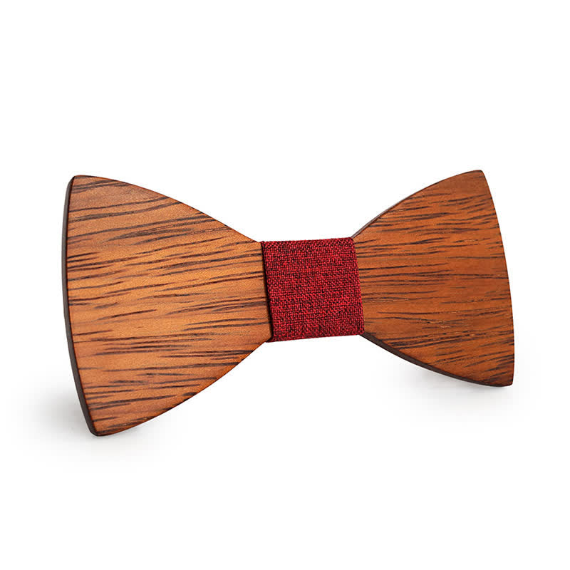 Papillon in legno di bambù fatto a mano da uomo