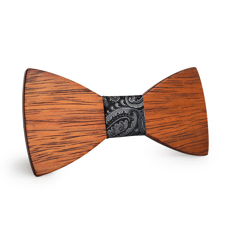 Papillon in legno di bambù fatto a mano da uomo