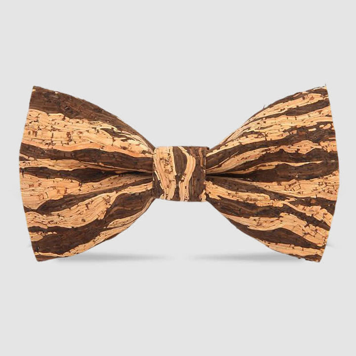 Papillon creativo da uomo in legno di sughero semplice