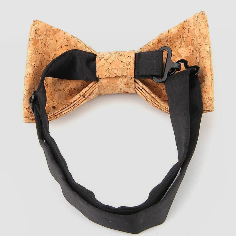 Papillon creativo da uomo in legno di sughero semplice